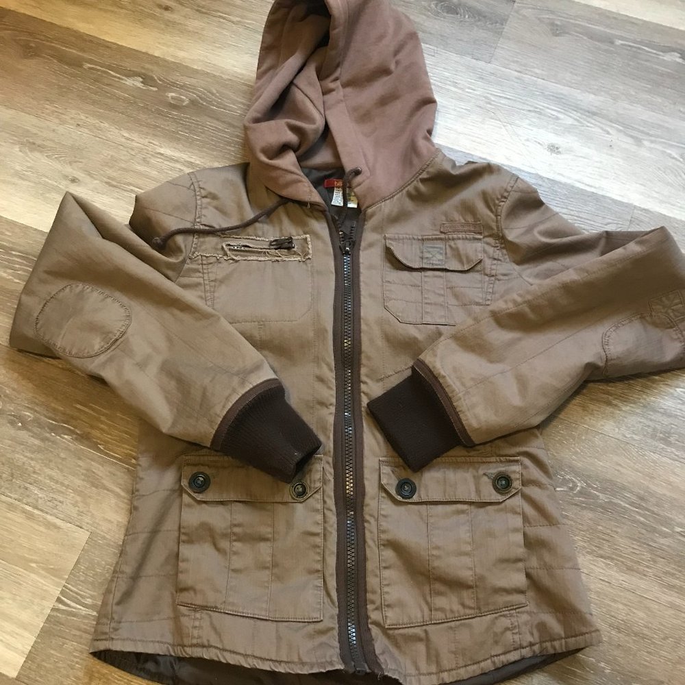 Brown hooded Billanbong jacket